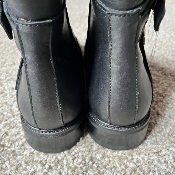 NEW Maje Leather Ankle Boots Black 39 - Picture 6 of 12